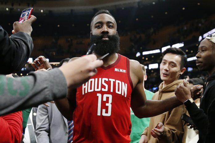 火箭當家球星「大鬍子」James Harden。   圖：取自美聯社／達志影像