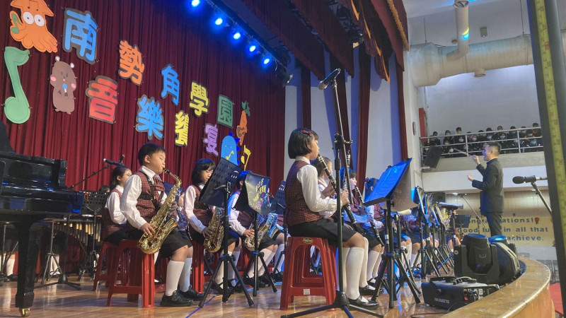 新北市中和藝文盛事「南勢角學園音樂會」，今天在竹林中學盛大登場。    圖：竹林中學提供 