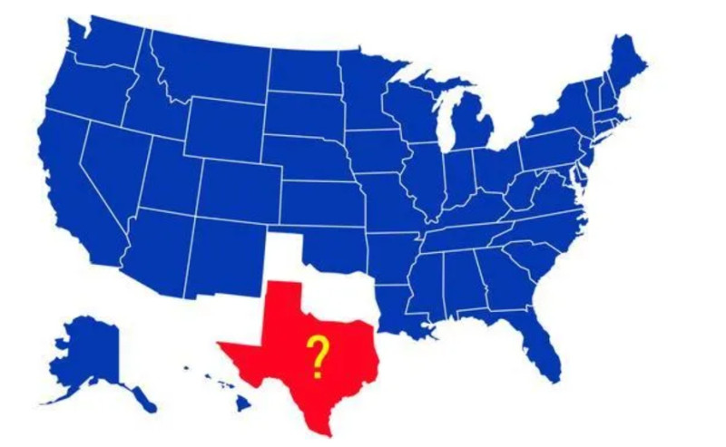 美國德克薩斯州民眾有意發起公投，決定是否要脫離美國聯邦政府的控制。    圖 : 翻攝環球時報
