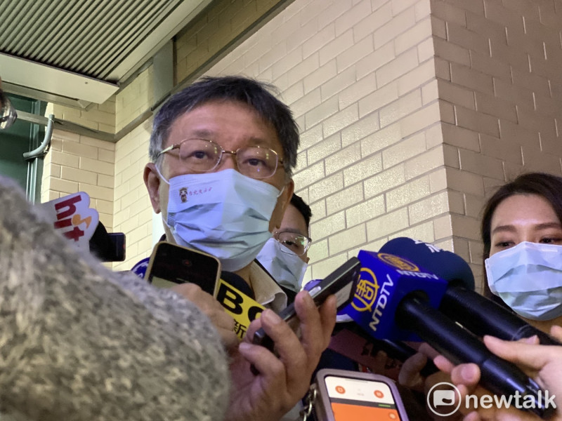 台北市長柯文哲接受媒體聯訪時被問及台灣豬標章相關議題時，他表示「一開始覺得不會有效。」   圖：周煊惠／攝（資料照）
