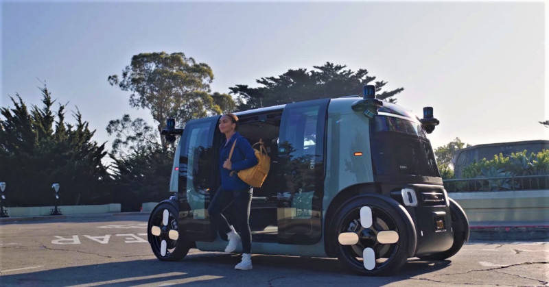 亞馬遜旗下自駕車新創公司Zoox，近日正式宣布推出旗下首輛自動駕駛計程車。   圖：截取自官網