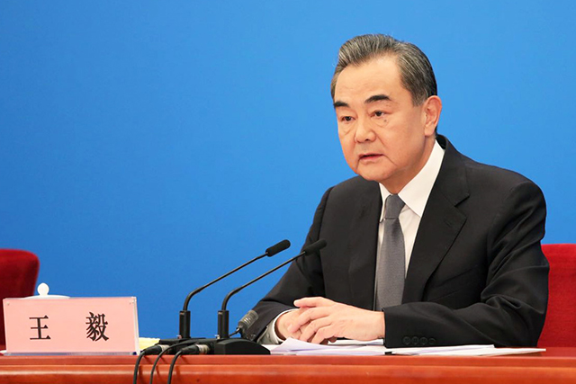 中國外交部長王毅。 圖：翻攝自人民網（資料照片）