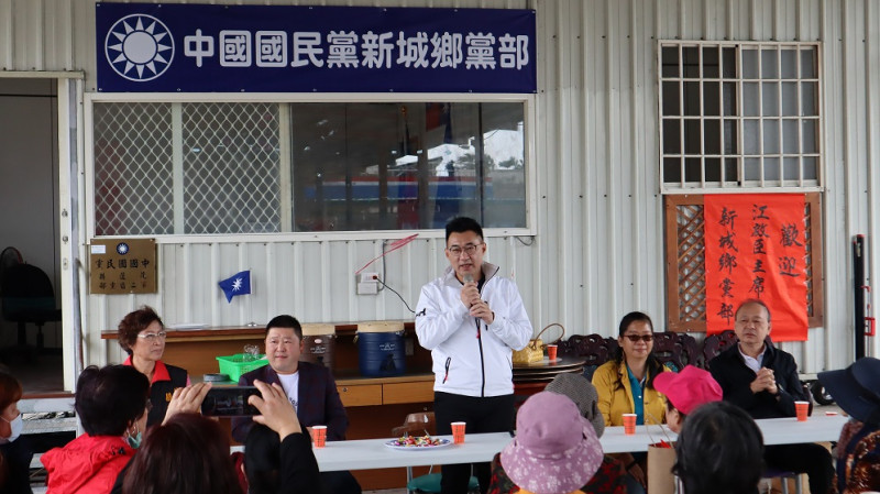 國民黨主席江啟臣今（20）天到花蓮參加國民黨建黨126周年活動。   圖：國民黨提供