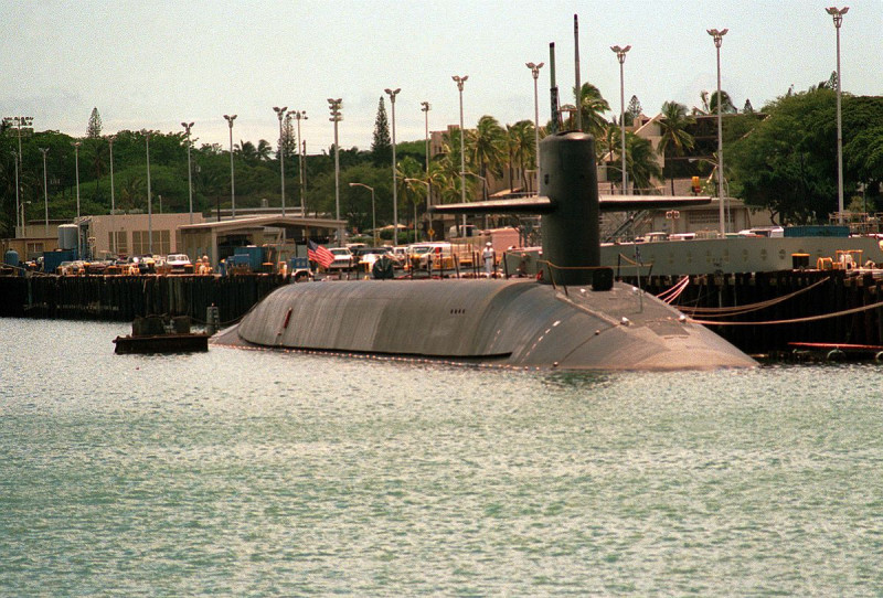 美軍現役俄亥俄級巡航導彈核潛艦喬治亞號   圖 : 翻攝自維基百科