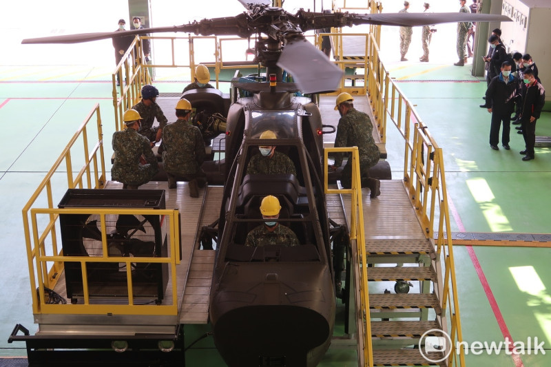 AH-64E保修模擬器   圖：林朝億/攝