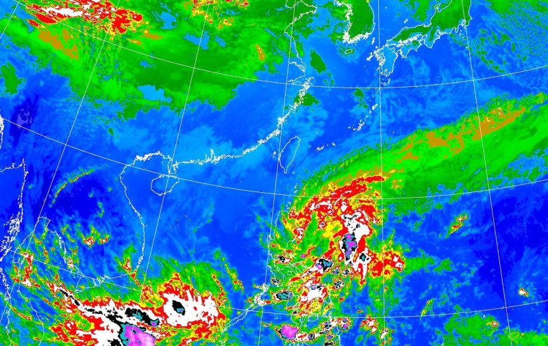 中央氣象局表示，明日受到南方雲系影響，全台都會出現降雨。   圖：中央氣象局／提供
