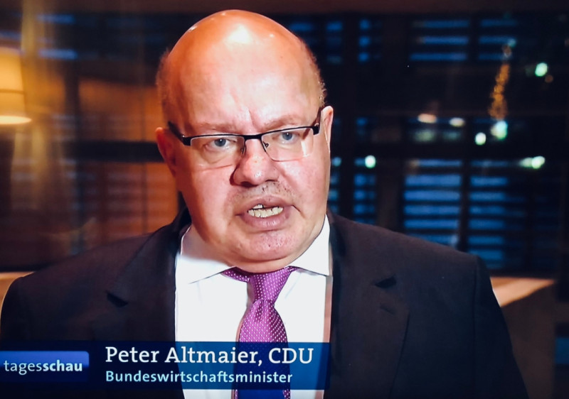 德國經濟部長阿特麥爾（Peter Altmaier）   圖 : 翻攝自 BMWi Bund twitter