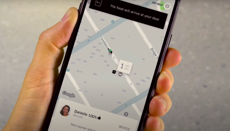 Uber宣布以11億美元收購酒類電商平台Drizly。   圖：擷取自Uber Eats Youtube