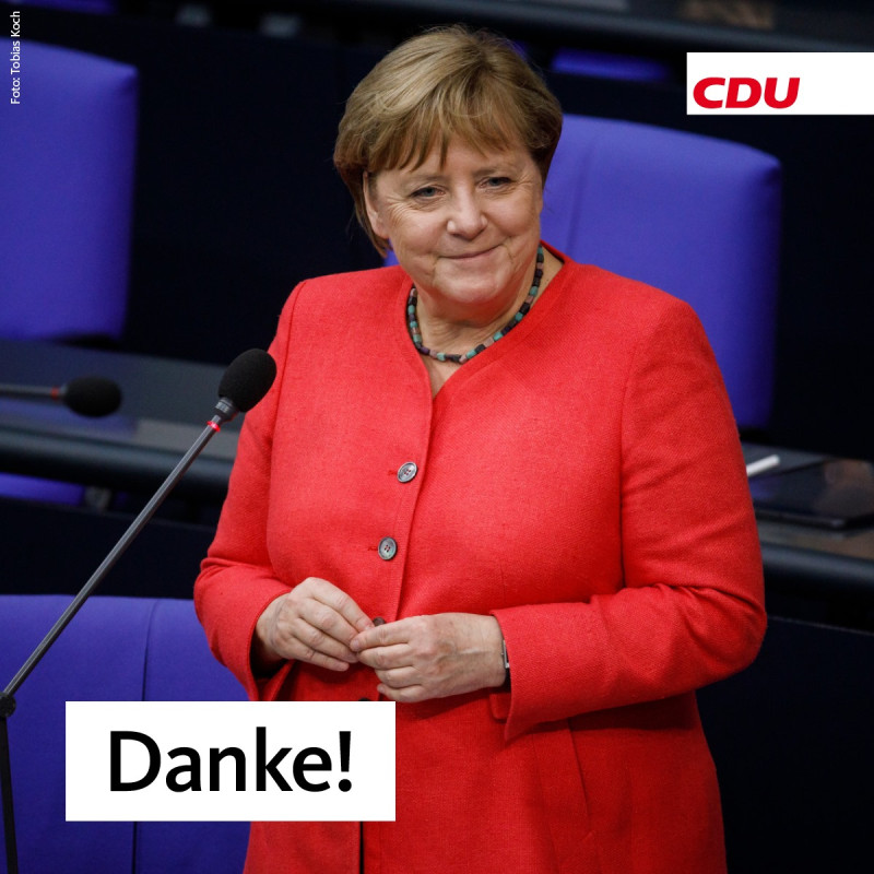 德國總理梅克爾執政長達15年，早就放話想要交棒。   圖：翻攝自德國基民盟臉書
