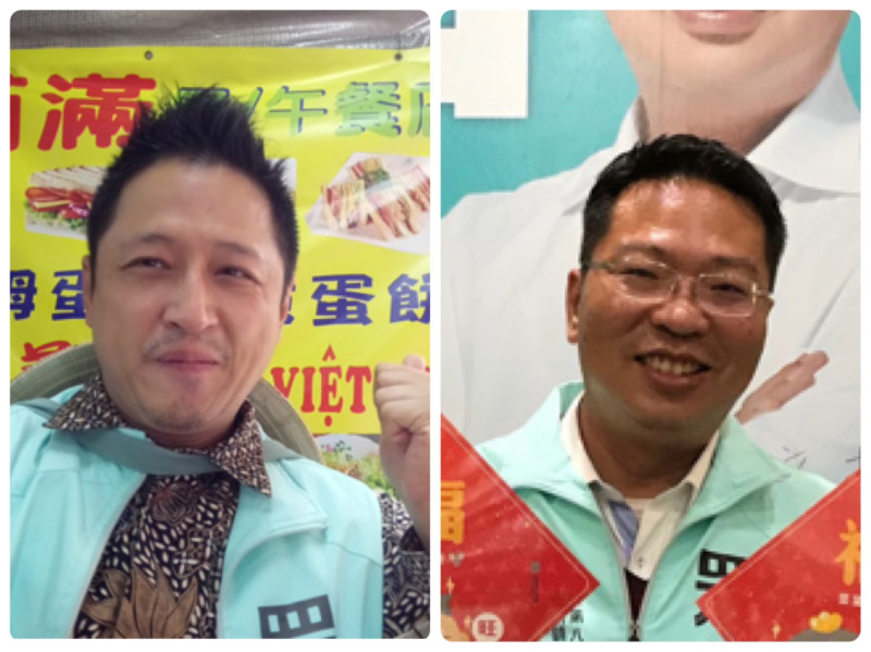 曾代表民眾黨參選2020區域立委的何景榮（左）、敖博勝（右）。   圖：新頭殼合成照