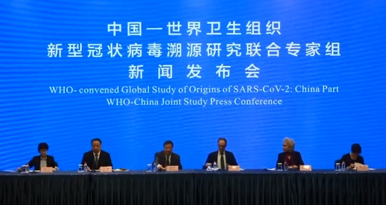 WHO國際專家小組和中國專家共同進行的疫源調查遭到多國質疑。   圖：翻攝WHO臉書影片