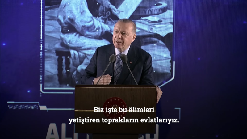 土耳其總統艾爾段今天公布一項10年太空計畫，包括將在2023年送土耳其太空人上月球等野心勃勃的計畫。   圖：翻攝自艾爾段臉書影片