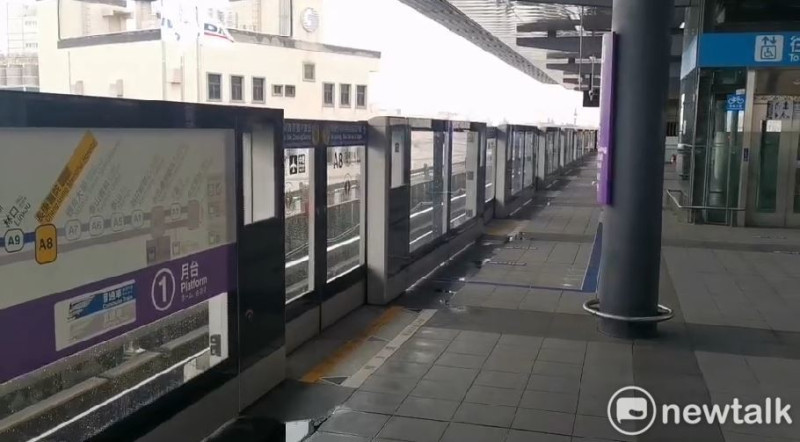 桃園捷運公司宣布，7/30起逢假日復駛南延直達車（圖為A9林口站）。   圖：林昀真／攝