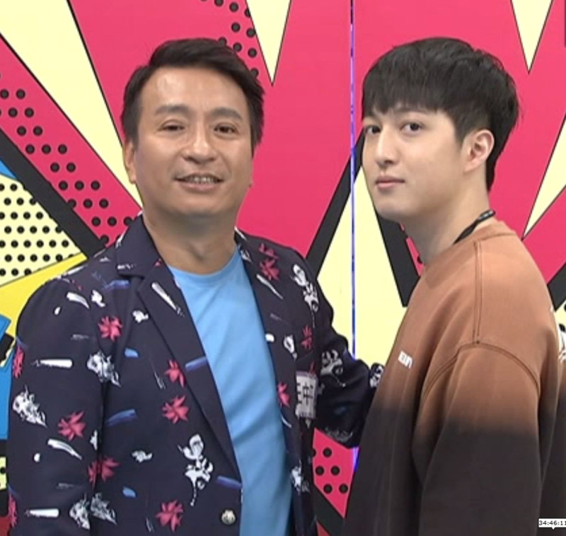 王中平和兒子韓靖在節目上提到自己最想收到的禮物。   圖：中天電視台／提供