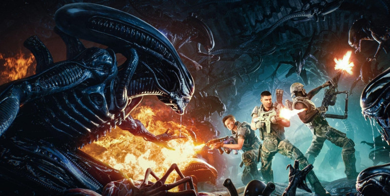 Cold Iron Studios打造第三人稱合作射擊遊戲《異形：火力小隊》，預計在2021年夏天於PC、PlayStation及Xbox平台推出。   圖：翻攝自Aliens: Fireteam官網