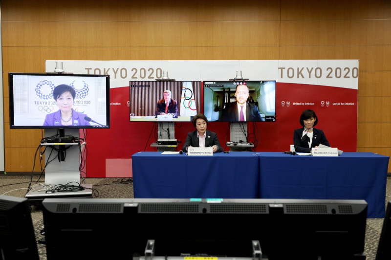 國際奧會日前舉辦與日本主辦單位的五方視訊會議，日本政府被爆傾向不接受外國觀光客進入觀看比賽。   圖：翻攝自帕森斯推特