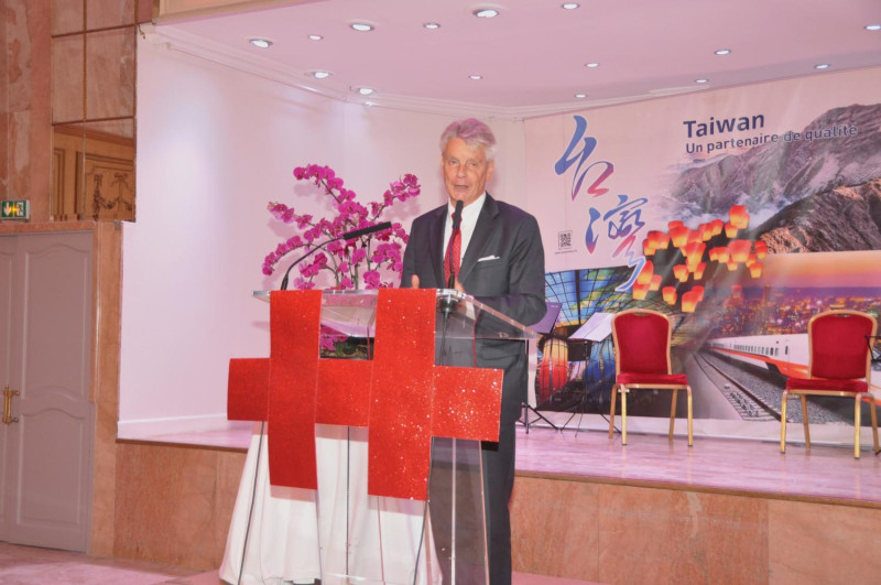 法國參議院友台小組主席李察計畫訪問台灣，卻遭到中國駐法國大使館威脅。   圖：翻攝自駐法國台北辦事處
