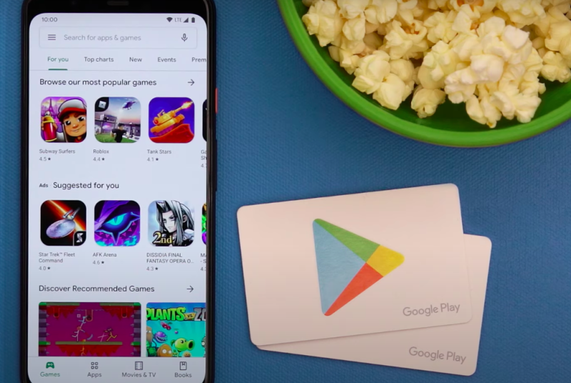 Google Play商店宣布調降服務費，訂閱App的交易佣金從30%降至15%。   圖：擷取自Google Play Youtube