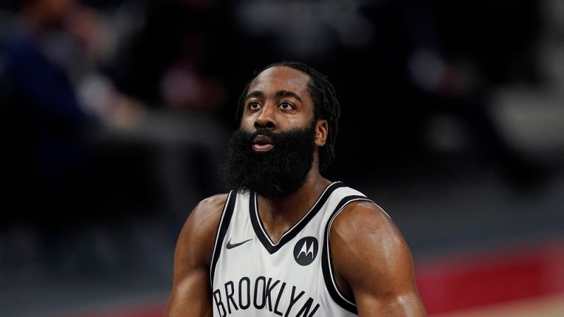 籃網球星James Harden。   圖：取自美聯社／達志影像