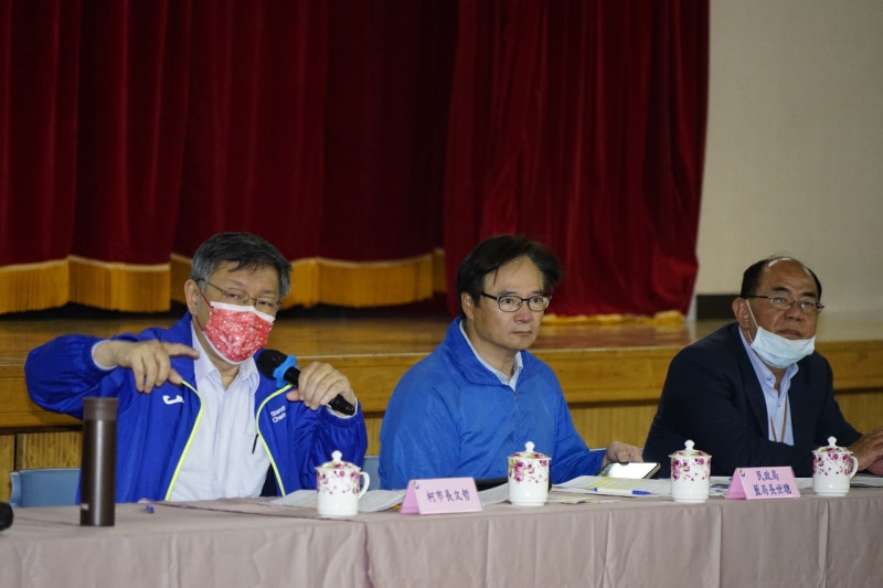 台北市長柯文哲今（18）日出席士林區里長座談。   圖：台北市政府提供