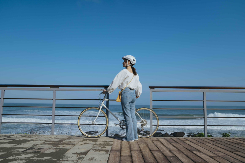 雙灣自行車道。   圖：新北市觀光旅遊局提供