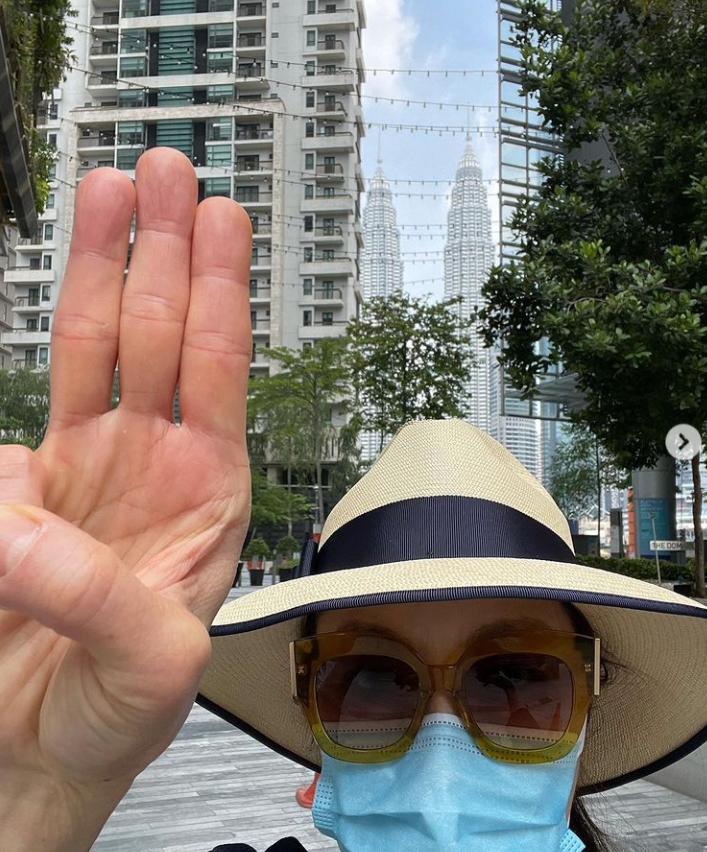 楊紫瓊（Michelle Yeoh）貼出「三指禮」聲援緬甸民眾。   圖 : 翻攝自 michelleyeoh_official IG