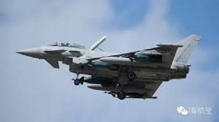 英國的颱風戰鬥機。   圖 : 翻攝自微信