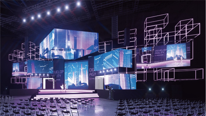 高流海音館設計的三面舞台。   圖:高雄市文化局/提供