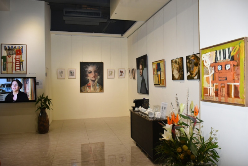 「當柏林遇見台北國際交流展」在高雄臻藝術展至4月15日。   圖：孫家銘/攝
