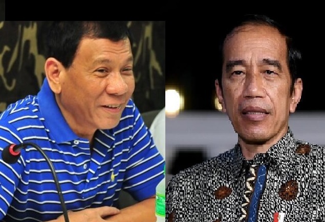 相對於菲律賓總統（左）對中國百般討好卻拿不到實質好處，印尼總統（右）顯得精明得多   圖：翻攝自兩位總統推特