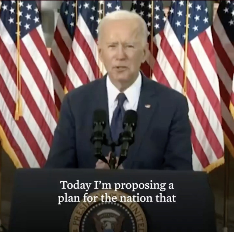 拜登（Joe Biden）1日在匹茲堡演說，對外正式揭櫫了「重建美好未來」（Build Back Better）計畫第一階段的細節。   圖 : 翻攝自白宮推特