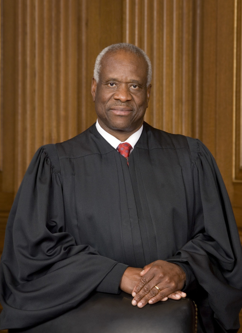 美國最高法院大法官托馬斯（Clarence Thomas）。   圖：翻攝自維基百科