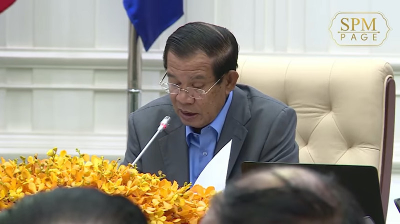 柬埔寨總理洪森指出該國醫療能量已近飽和   圖：翻攝自洪森推特