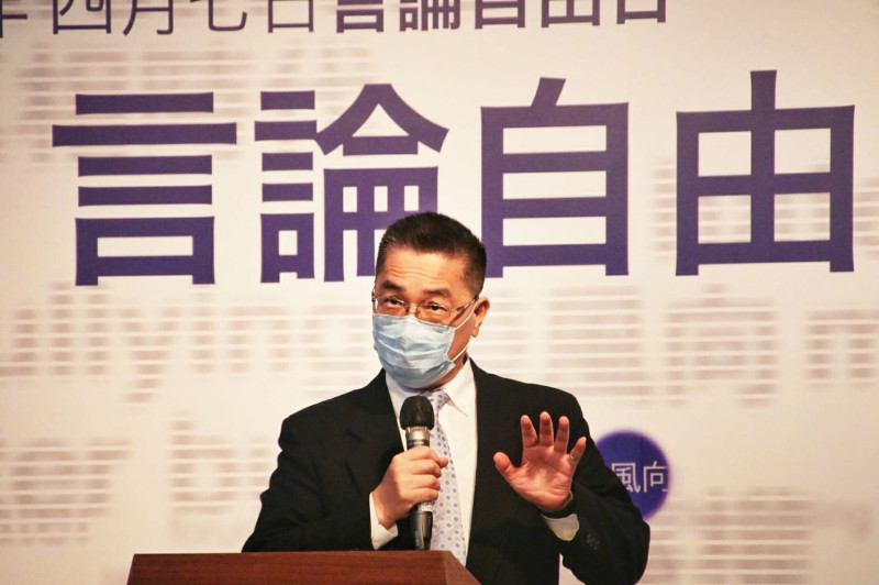 內政部長徐國勇今（7）天出席開幕活動致詞時表示，隨著網路時代來臨，言論自由也面臨全新的困境及挑戰。   圖：內政部提供