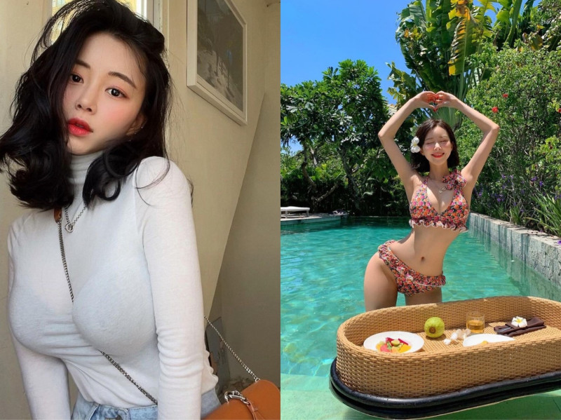 南韓人氣模特Vivamoon曾被封為「網拍女神」。   圖：翻攝自IG