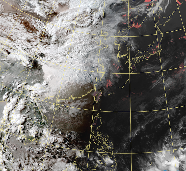 中央氣象局今(11)日表示，已觀察到關島南方海面有個熱帶系統，恐將在14日到15日之間形成今年第2號颱風。   圖：中央氣象局/提供