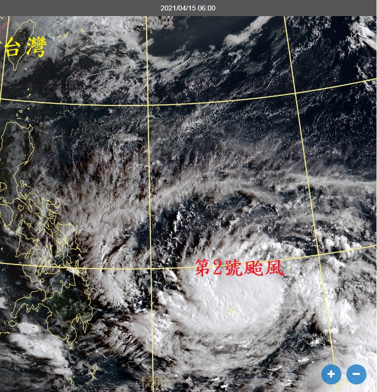 氣象局長鄭明典秀出今年第2號颱風「舒力基」越來越圓的圖像，表示預測路徑沒有明顯修訂。   圖：翻攝自鄭明典臉書