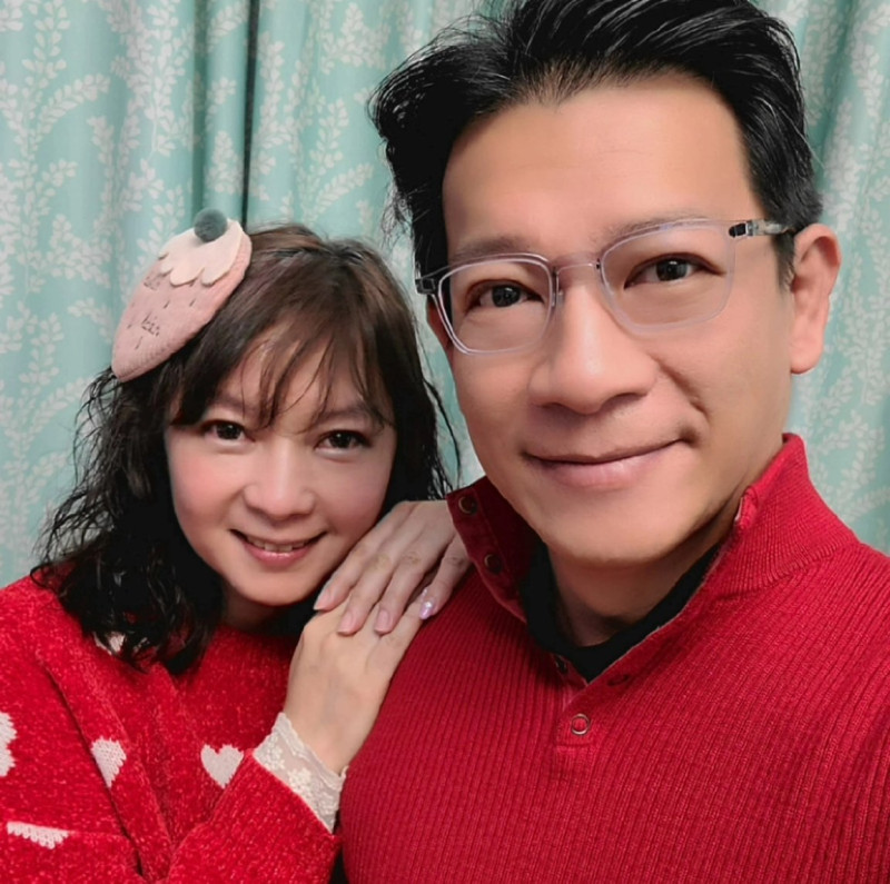 美女主播谷懷萱2018年跟徐展元結婚，2人是大學同學。   圖：翻攝自谷懷萱FB