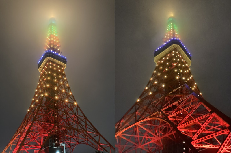東京鐵塔變身為台灣鳳梨原來這麼可愛   圖：劉黎兒／攝