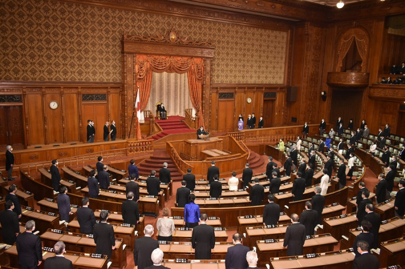 日本參、眾議院昨天（25日）舉行補選。（示意圖）   圖：翻攝自日本眾議院官網