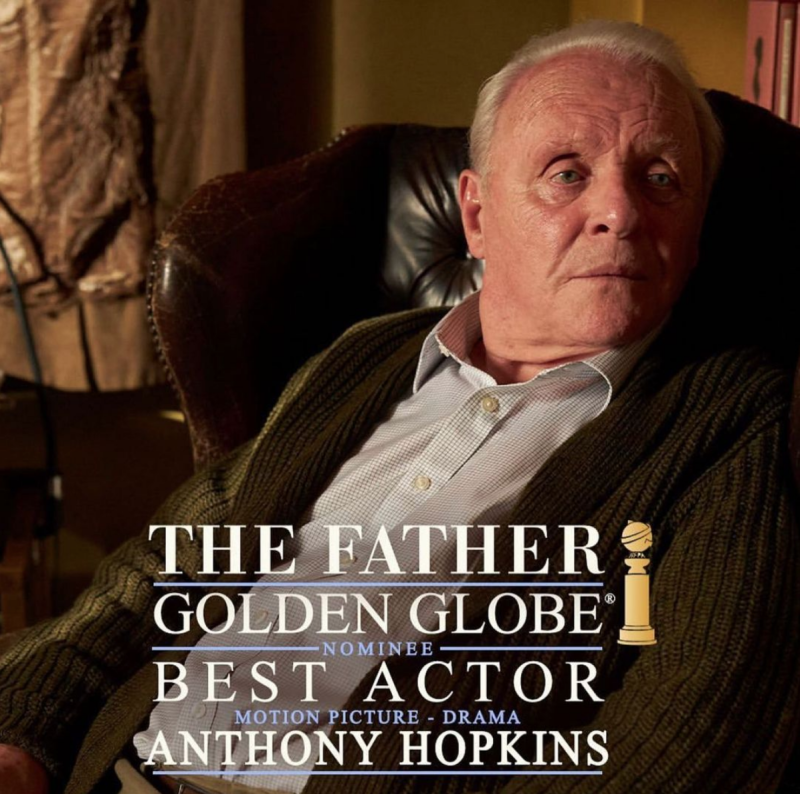 安東尼霍普金斯（Anthony Hopkins）憑藉《父親》中罹患失智症的老父親一角成功拿獎。   圖：翻攝自霍普斯金IG