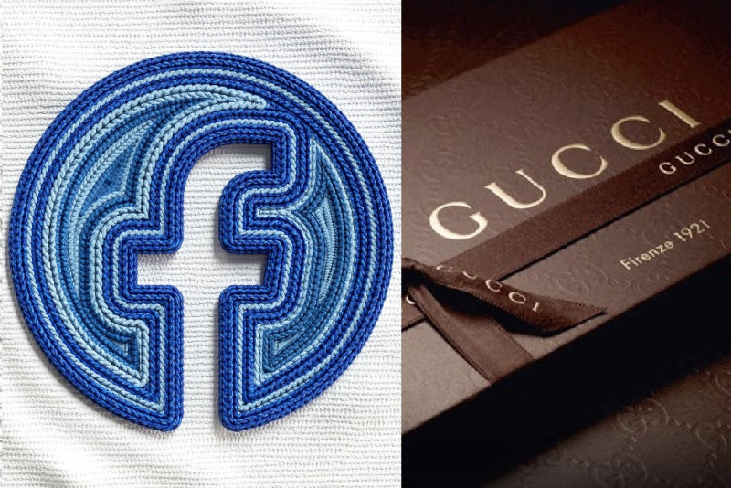 臉書和義大利奢侈品牌Gucci攜手打擊平台上的仿冒品。   圖：新頭殼合成