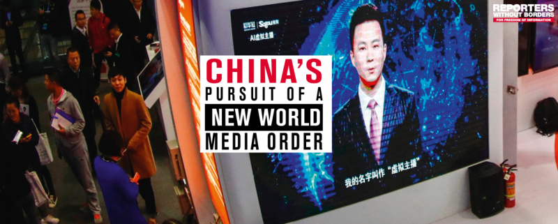 中國官方控制媒體手段日趨嚴厲，「無國界記者組織」去年就有調查報告，顯示北京也想控制中國以外的媒體。   圖：翻攝自無國界記者組織