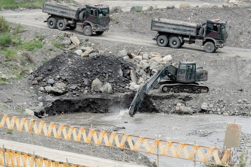 石門水庫清淤工程（資料照片）   圖：總統府 / 提供