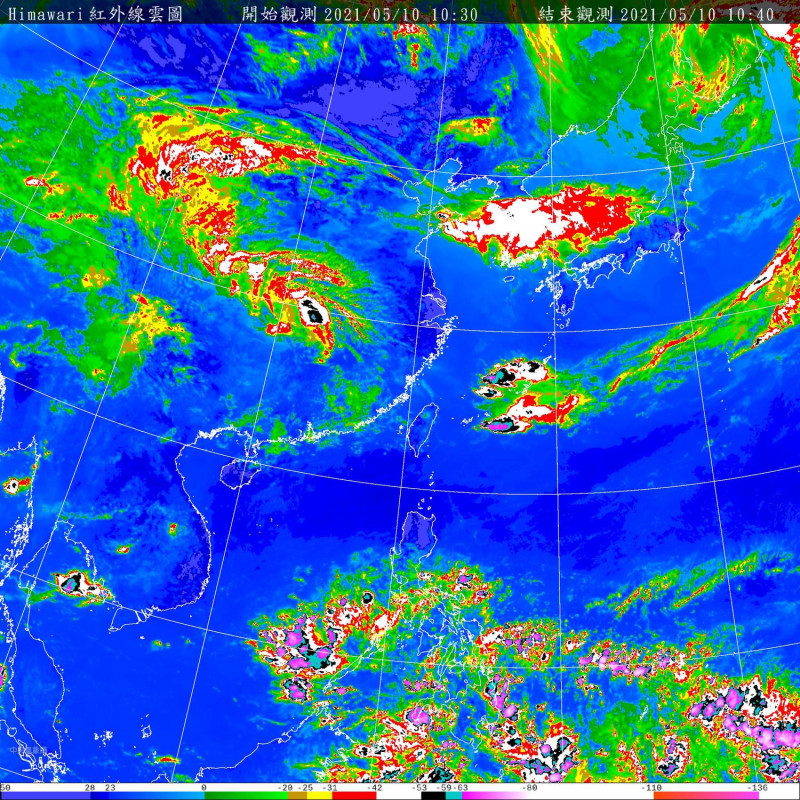 氣象專家吳德榮表示，目前美國、加拿大預測5/18、19在菲律賓東方可能會有熱帶擾動發展。   圖：擷取自中央氣象局網站