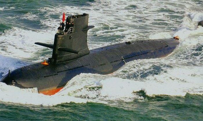 解放軍傳統動力「宋級」潛艦。 圖：翻攝大陸軍迷網頁