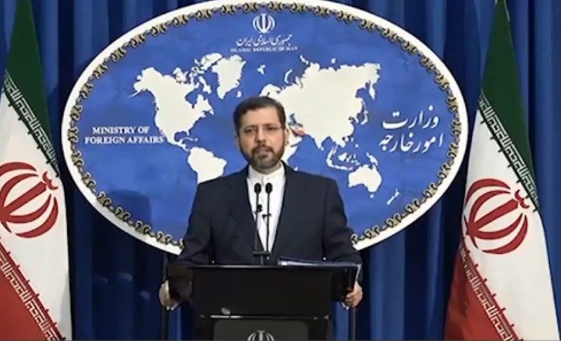 伊朗外交部發言人哈蒂柏札德（Saeed Khatibzadeh）。   圖：翻攝Youtube