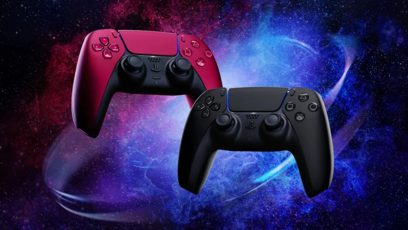 PS5新色手把：星塵紅以及午夜黑，預計6月於全球零售通路上市。   圖：翻攝自PlayStation官網