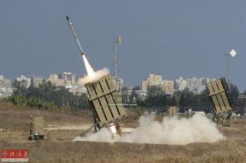 以色列宣布加強防空火砲。圖為以色列「鐵穹」防禦系統。   圖 : 翻攝自參考消息