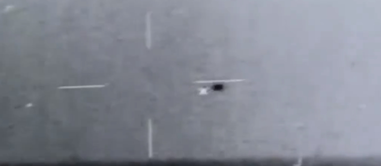美國海軍疑似拍到幽浮（UFO）。   圖：翻攝自環球時報